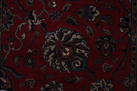 Kashmir Red Runner Hand Knotted 27 X 95  Area Rug 250-22944 Image 2