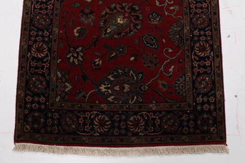 Kashmir Red Runner Hand Knotted 27 X 95  Area Rug 250-22944 Image 3