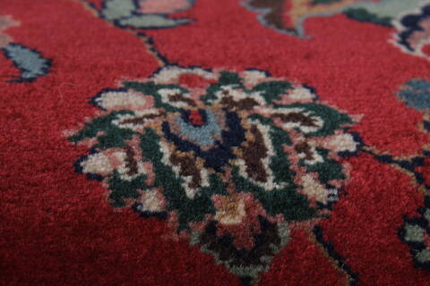 Kashmir Red Runner Hand Knotted 27 X 95  Area Rug 250-22944 Image 5
