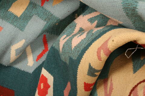 Kilim Blue Flat Woven 911 X 180  Area Rug 100-22952 Image 3