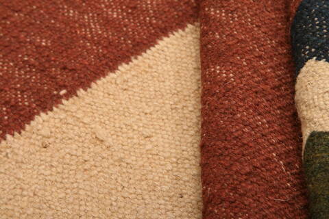 Kilim Brown Flat Woven 69 X 99  Area Rug 100-22955 Image 3