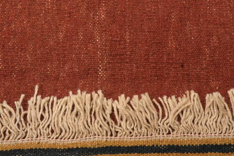 Kilim Brown Flat Woven 69 X 99  Area Rug 100-22955 Image 7