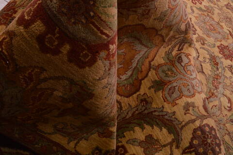 Jaipur Beige Hand Knotted 93 X 119  Area Rug 100-22960 Image 10