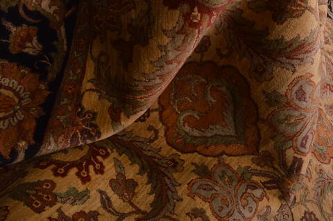 Jaipur Beige Hand Knotted 93 X 119  Area Rug 100-22960 Image 11