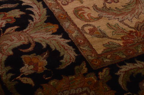 Jaipur Beige Hand Knotted 93 X 119  Area Rug 100-22960 Image 4