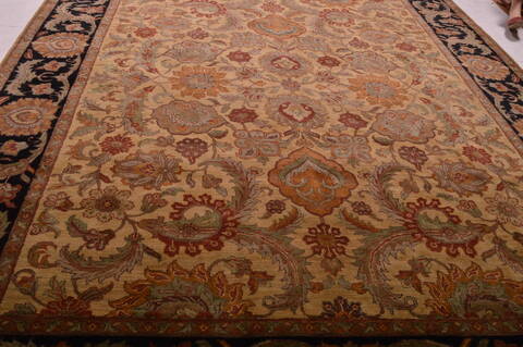 Jaipur Beige Hand Knotted 93 X 119  Area Rug 100-22960 Image 5