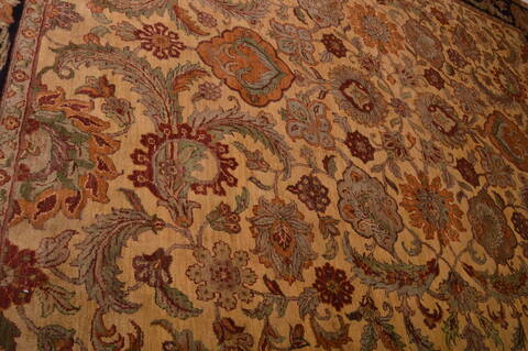 Jaipur Beige Hand Knotted 93 X 119  Area Rug 100-22960 Image 6