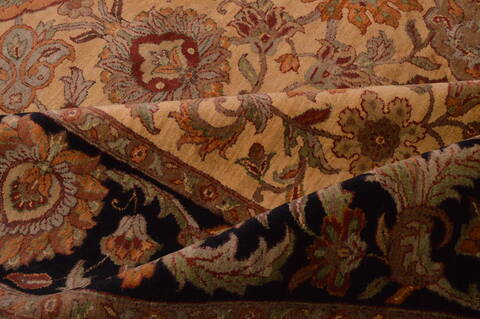 Jaipur Beige Hand Knotted 93 X 119  Area Rug 100-22960 Image 7