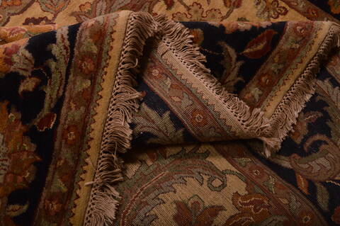 Jaipur Beige Hand Knotted 93 X 119  Area Rug 100-22960 Image 8