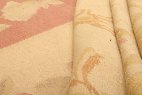 Aubusson Brown Flat Woven 100 X 131  Area Rug 100-22962 Image 3