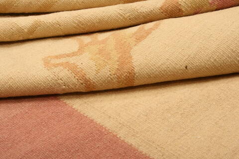 Aubusson Brown Flat Woven 100 X 131  Area Rug 100-22962 Image 4