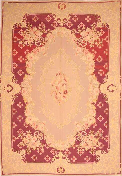 Aubusson Brown Flat Woven 90 X 126  Area Rug 100-22963 Image 0
