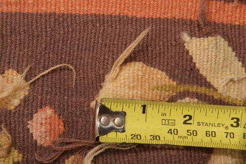 Aubusson Purple Square Flat Woven 911 X 107  Area Rug 100-22969 Image 6