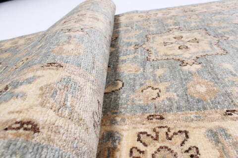 Pishavar Blue Runner Hand Knotted 29 X 910  Area Rug 250-22971 Image 11