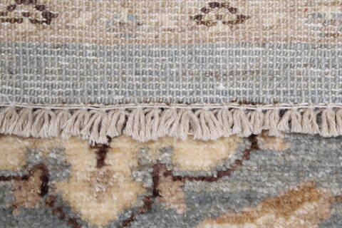Pishavar Blue Runner Hand Knotted 29 X 910  Area Rug 250-22971 Image 1