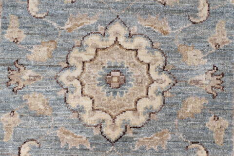 Pishavar Blue Runner Hand Knotted 29 X 910  Area Rug 250-22971 Image 5