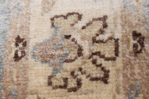 Pishavar Blue Runner Hand Knotted 29 X 910  Area Rug 250-22971 Image 8