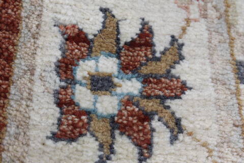 Ziegler Brown Runner Hand Knotted 26 X 102  Area Rug 250-22972 Image 7