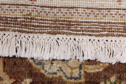 Ziegler Brown Runner Hand Knotted 25 X 104  Area Rug 250-22987 Image 11