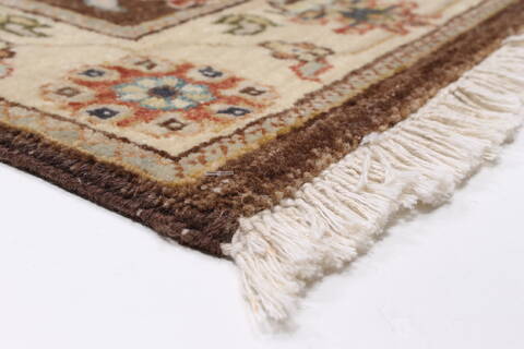 Ziegler Brown Runner Hand Knotted 25 X 104  Area Rug 250-22987 Image 5