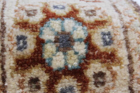 Ziegler Brown Runner Hand Knotted 25 X 104  Area Rug 250-22987 Image 8