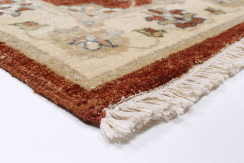 Zanjan Brown Runner Hand Knotted 27 X 911  Area Rug 250-22991 Image 5