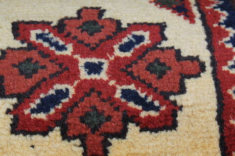 Turkman Yellow Runner Hand Knotted 29 X 103  Area Rug 250-23000 Image 10