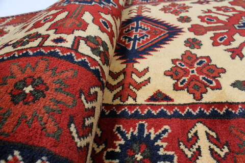 Turkman Yellow Runner Hand Knotted 29 X 103  Area Rug 250-23000 Image 13