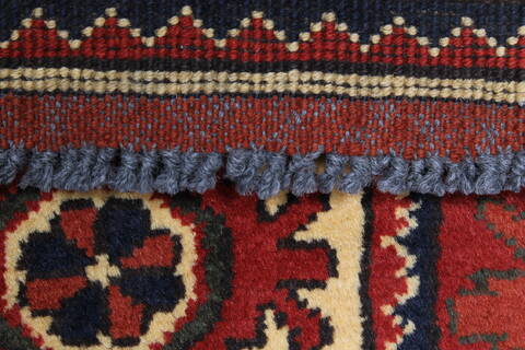 Turkman Yellow Runner Hand Knotted 29 X 103  Area Rug 250-23000 Image 1