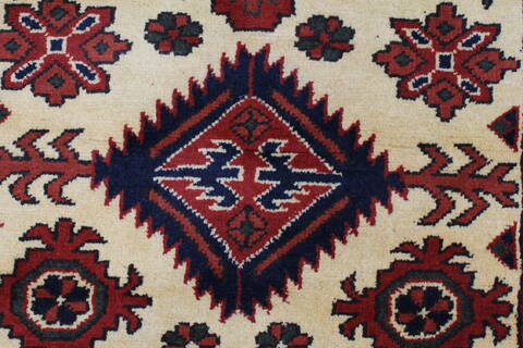 Turkman Yellow Runner Hand Knotted 29 X 103  Area Rug 250-23000 Image 4