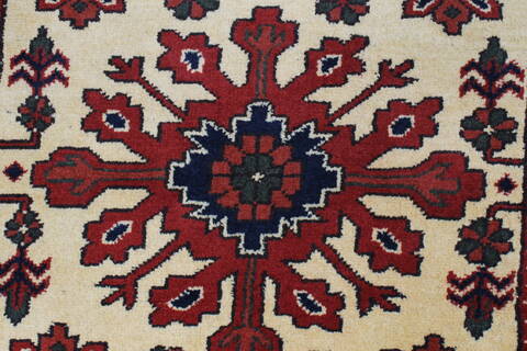 Turkman Yellow Runner Hand Knotted 29 X 103  Area Rug 250-23000 Image 5