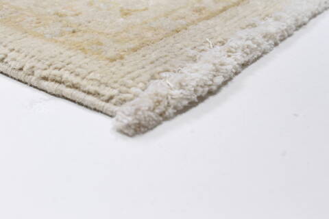 Chobi Beige Runner Hand Knotted 25 X 98  Area Rug 250-23004 Image 8