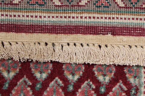 Tabriz Red Runner Hand Knotted 27 X 97  Area Rug 250-23009 Image 9