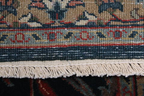 Isfahan Blue Runner Hand Knotted 27 X 910  Area Rug 250-23011 Image 11