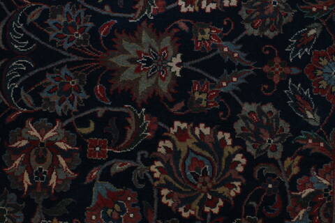 Isfahan Blue Runner Hand Knotted 27 X 910  Area Rug 250-23011 Image 2