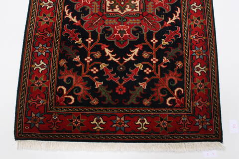 Heriz Black Runner Hand Knotted 28 X 910  Area Rug 250-23012 Image 5