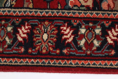 Kashmir Red Runner Hand Knotted 27 X 911  Area Rug 250-23014 Image 2