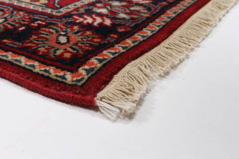 Kashmir Red Runner Hand Knotted 27 X 911  Area Rug 250-23014 Image 5