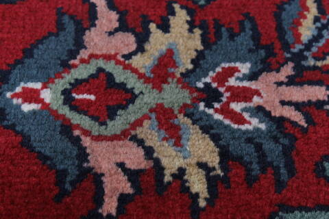 Kashmir Red Runner Hand Knotted 27 X 911  Area Rug 250-23014 Image 6