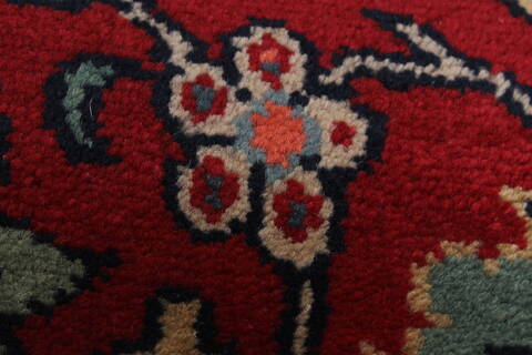 Kashmir Red Runner Hand Knotted 27 X 911  Area Rug 250-23014 Image 7