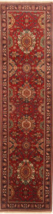 Kashmir Red Runner Hand Knotted 27 X 911  Area Rug 250-23014 Image 0