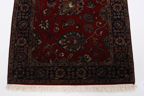 Tabriz Red Runner Hand Knotted 27 X 99  Area Rug 250-23023 Image 3