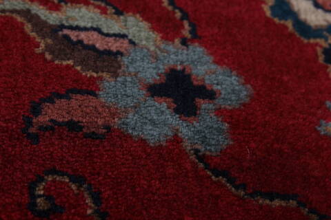 Tabriz Red Runner Hand Knotted 27 X 99  Area Rug 250-23023 Image 5