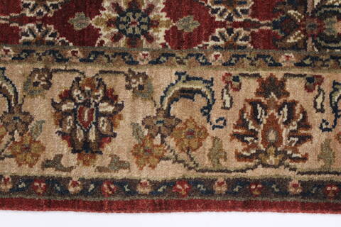 Semnan Red Runner Hand Knotted 24 X 100  Area Rug 250-23035 Image 1
