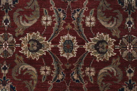 Semnan Red Runner Hand Knotted 24 X 100  Area Rug 250-23035 Image 2