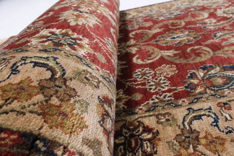 Semnan Red Runner Hand Knotted 24 X 100  Area Rug 250-23035 Image 8