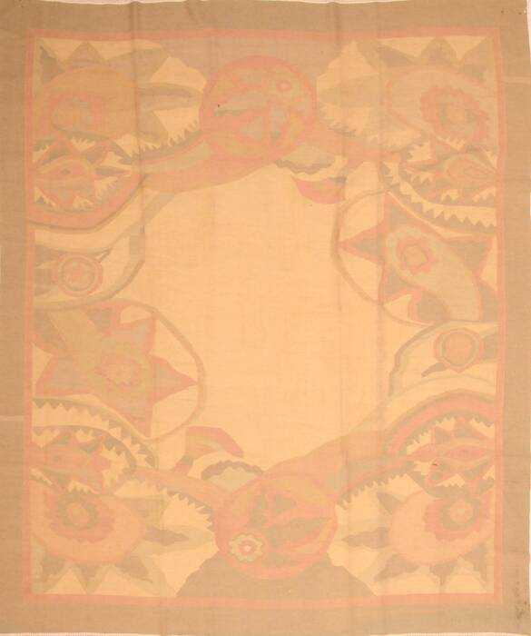 Kilim Green Flat Woven 80 X 95  Area Rug 100-23045 Image 0