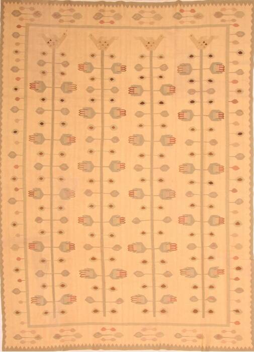 Kilim Brown Flat Woven 710 X 102  Area Rug 100-23052 Image 0