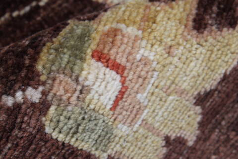 Pishavar Brown Hand Knotted 121 X 1410  Area Rug 250-23057 Image 5