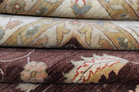 Pishavar Brown Hand Knotted 121 X 1410  Area Rug 250-23057 Image 8